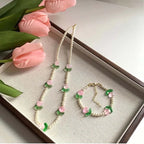 Tulip Elegance Necklace - Hello Baabs LLC 