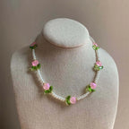 Tulip Elegance Necklace - Hello Baabs LLC 