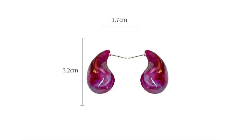 Twilight Teardrop Earrings - 12 color variants - hello baabs 