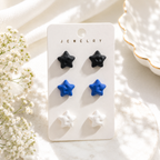 Twinkle Trio Earring Set - 8 color combos - Hello Baabs LLC 