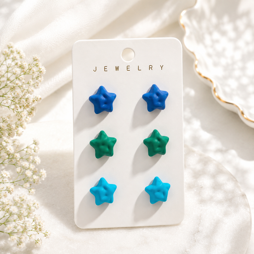 Twinkle Trio Earring Set - 8 color combos - Hello Baabs LLC 