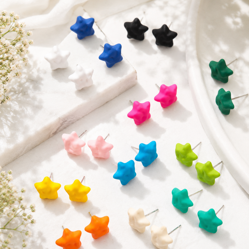 Twinkle Trio Earring Set - 8 color combos - Hello Baabs LLC 