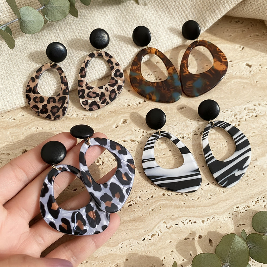 Untamed Chic Earrings - 4 colors - Hello Baabs