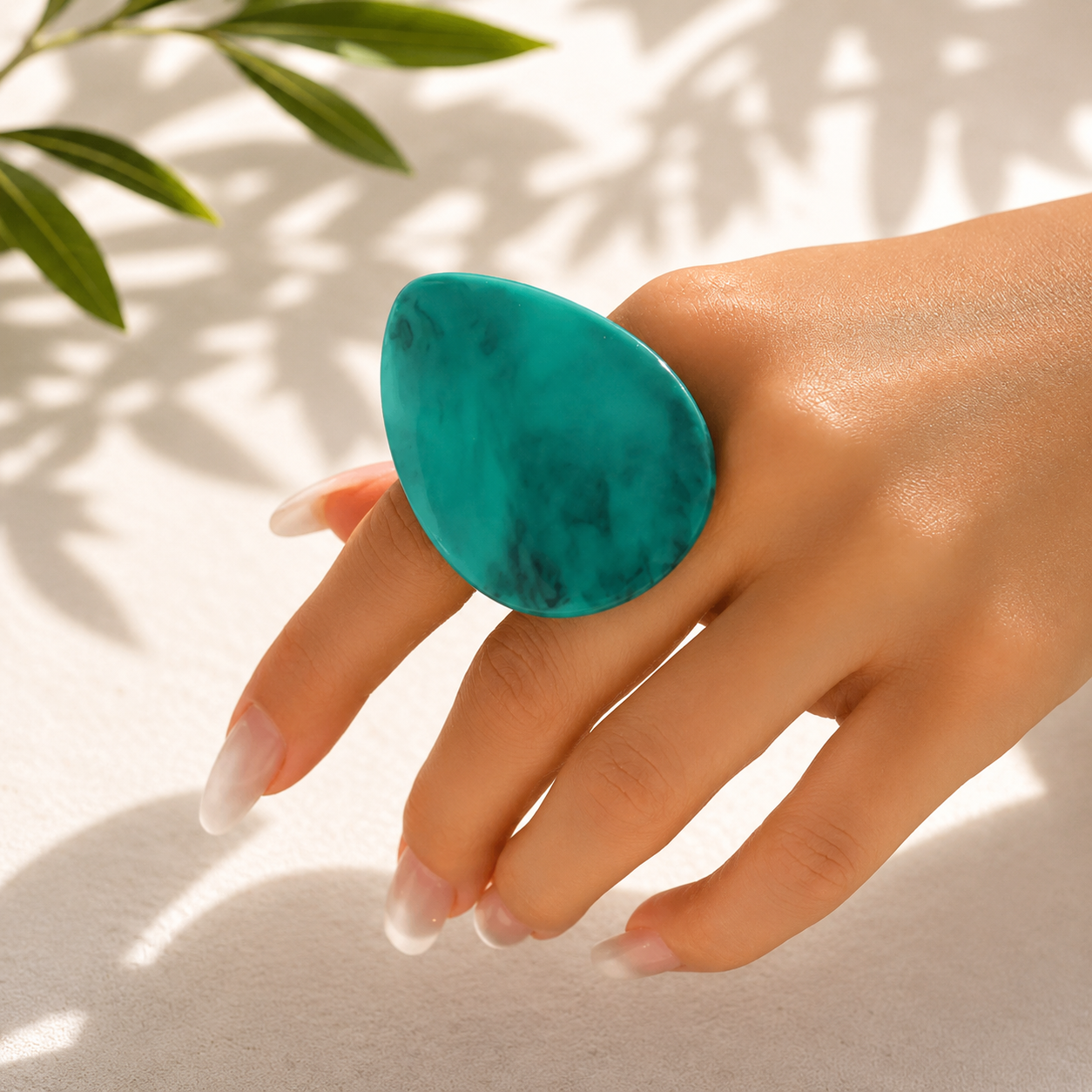 Velvet Era Teardrop Ring (size 8) - Hello Baabs