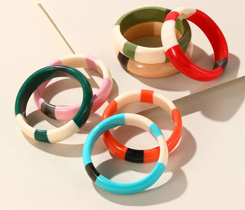 Vibe Line Bangle (2.68" diameter) - 7 colors - Hello Baabs LLC 