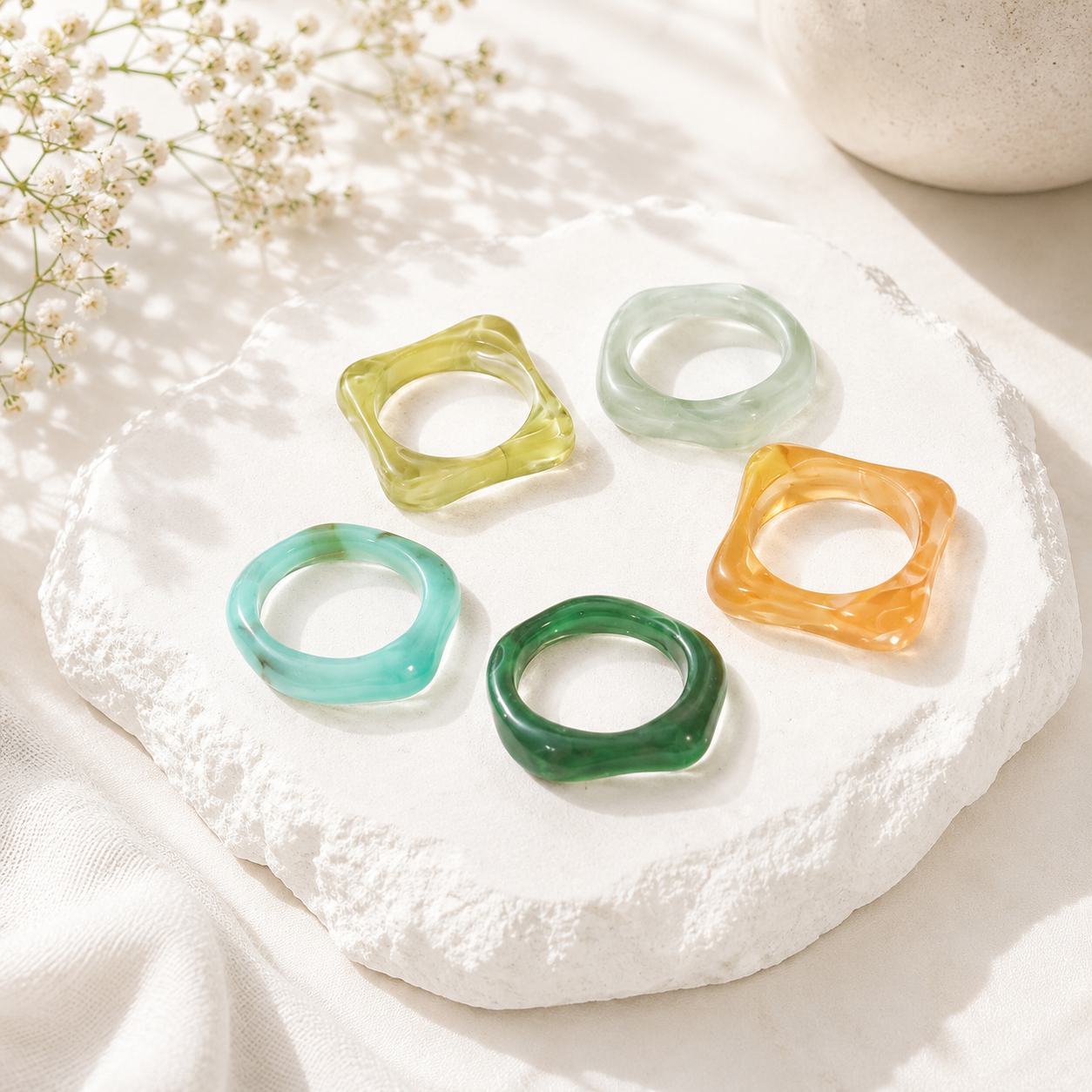 Vibe Stacker 5pc Set (size 6-8) - 7 color variants - Hello Baabs