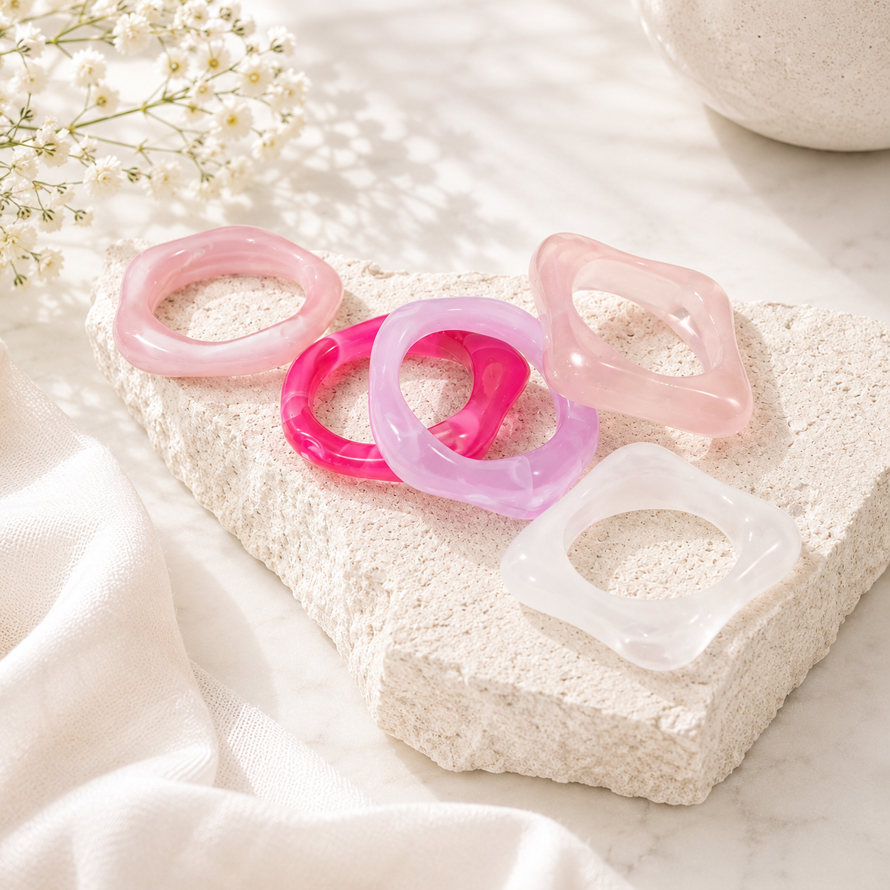 Vibe Stacker 5pc Set (size 6-8) - 7 color variants - Hello Baabs