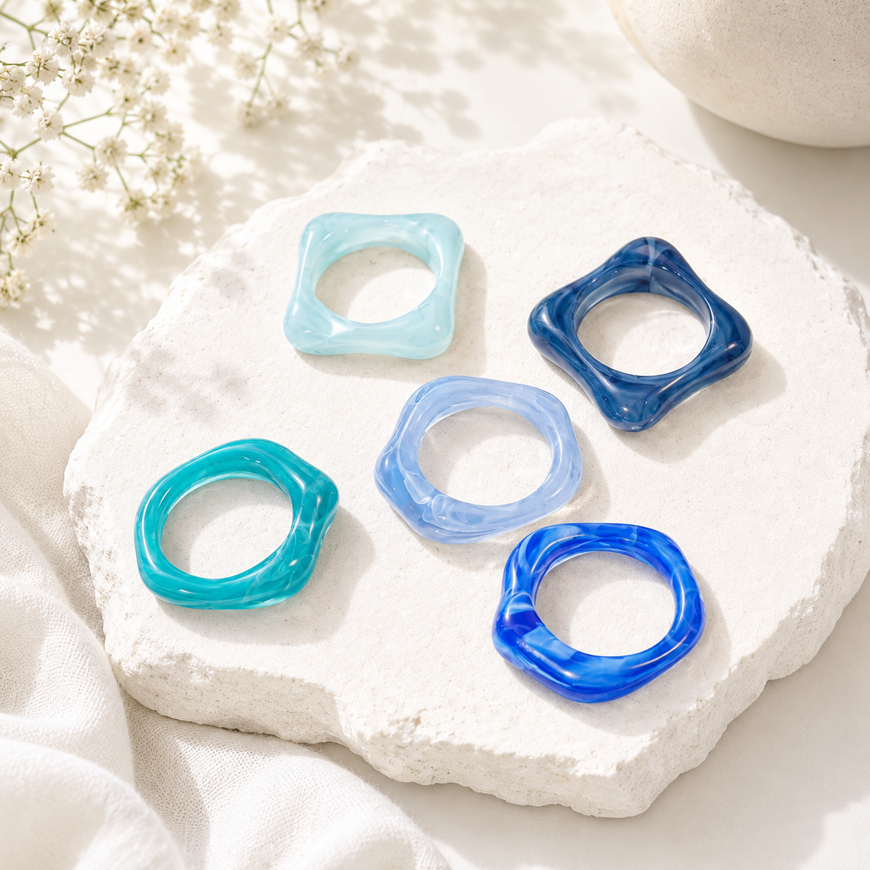 Vibe Stacker 5pc Set (size 6-8) - 7 color variants - Hello Baabs