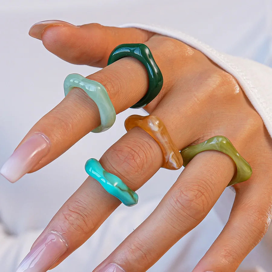 Vibe Stacker 5pc Set (size 6-8) - 7 color variants - Hello Baabs LLC 