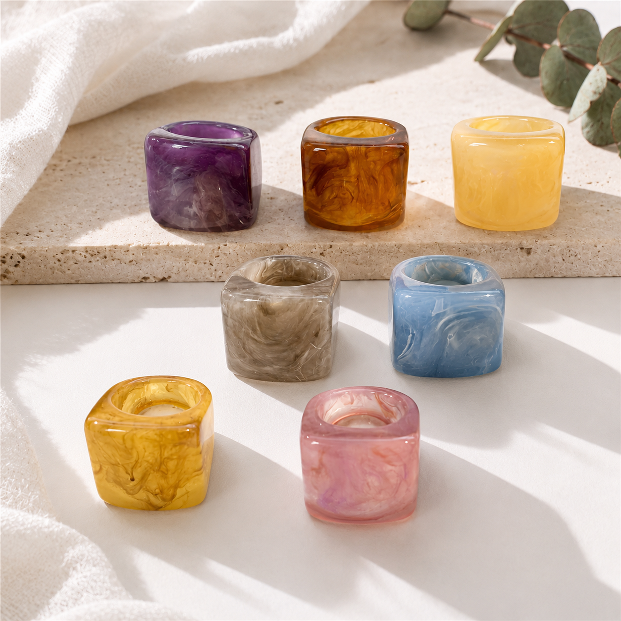 Vibrant Pulse Ring (size 7) - 7 colors - Hello Baabs