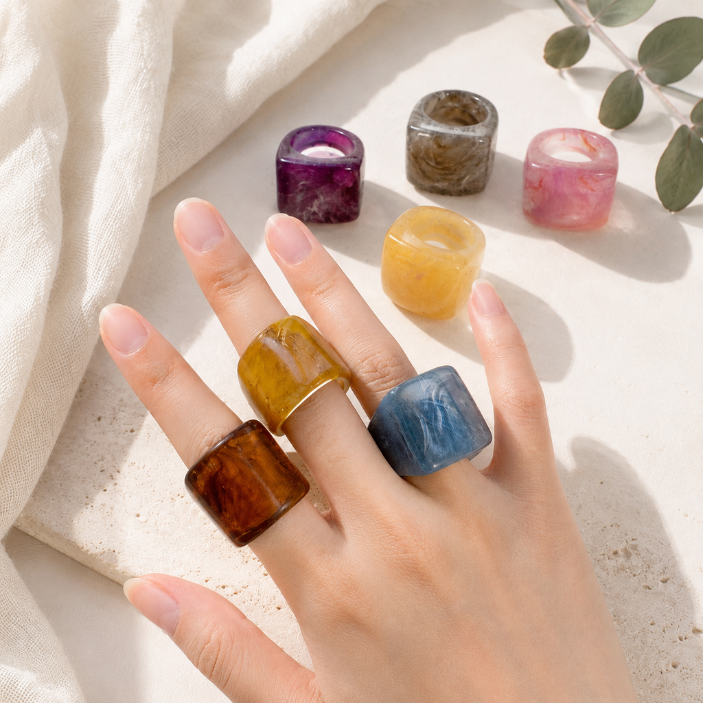 Vibrant Pulse Ring (size 7) - 7 colors - Hello Baabs
