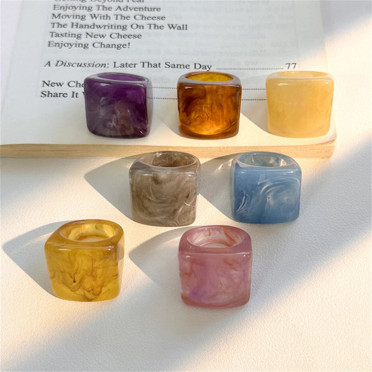 Vibrant Pulse Ring (size 7) - 7 colors - Hello Baabs LLC 
