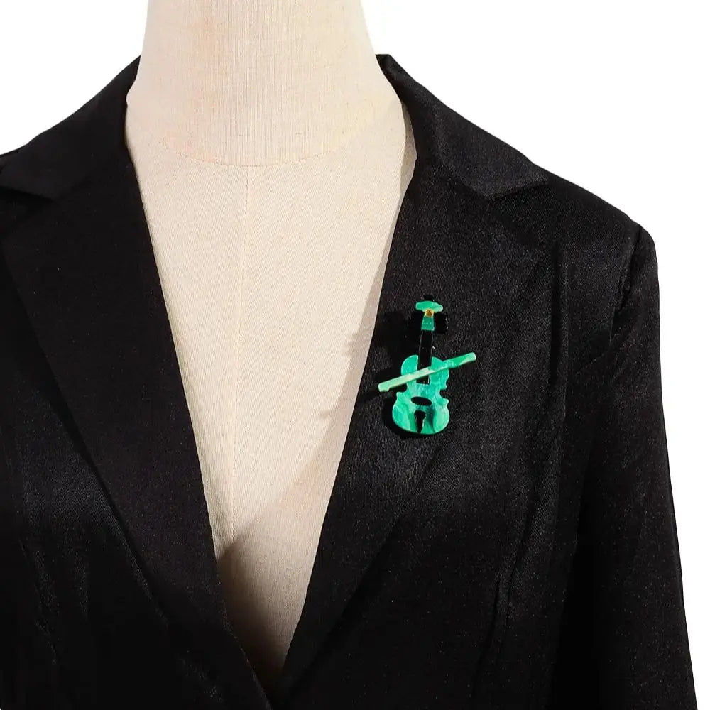 Violin Vibes Pin - 5 colors - Hello Baabs LLC 