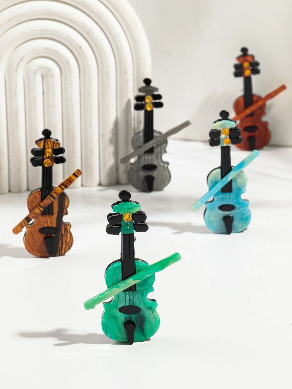 Violin Vibes Pin - 5 colors - Hello Baabs LLC 