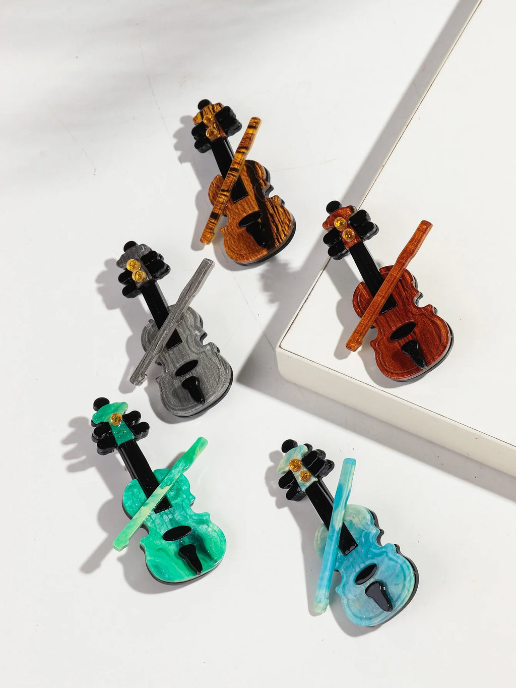 Violin Vibes Pin - 5 colors - Hello Baabs LLC 