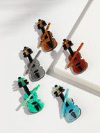 Violin Vibes Pin - 5 colors - Hello Baabs LLC 