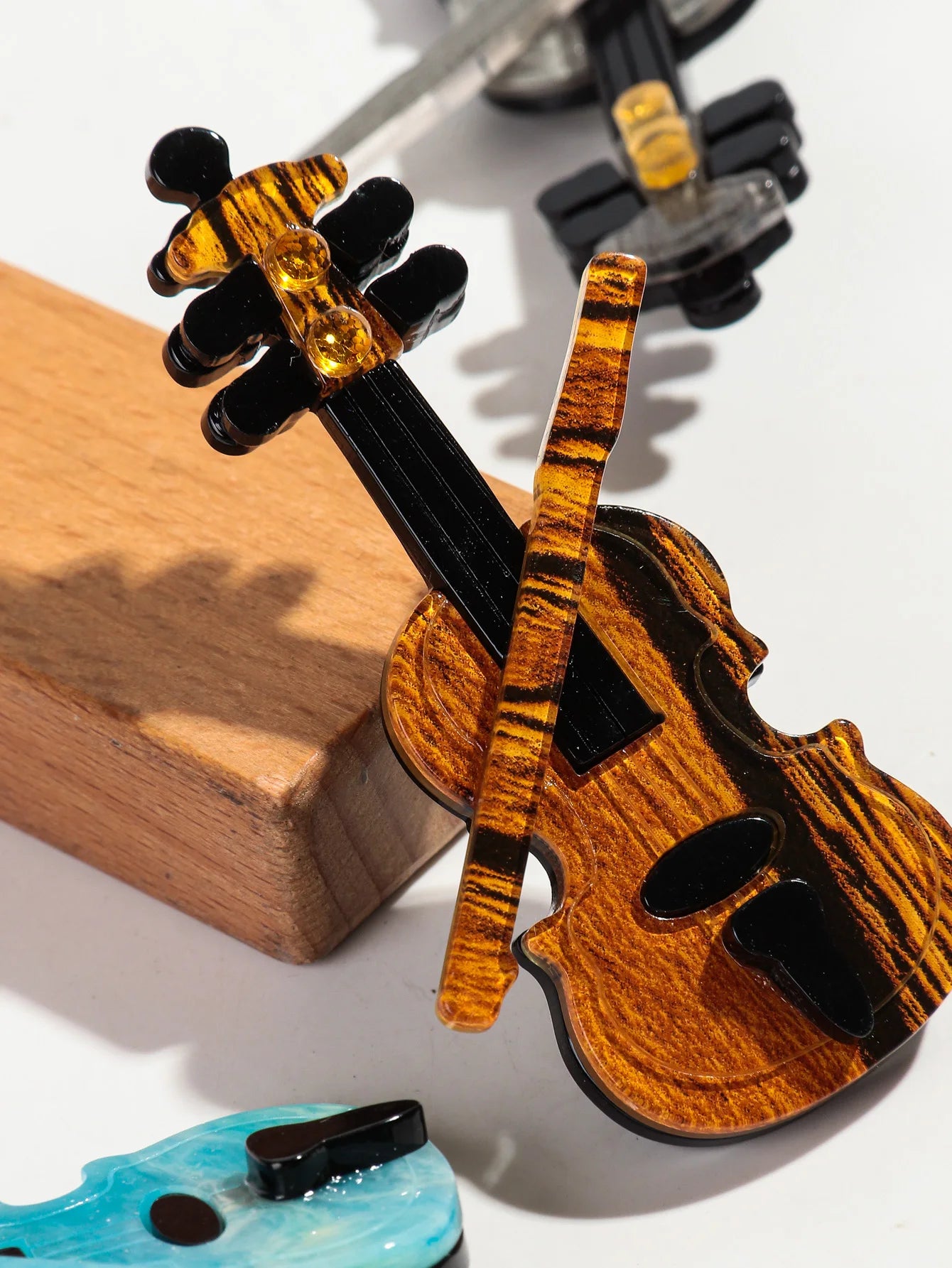 Violin Vibes Pin - 5 colors - Hello Baabs LLC 