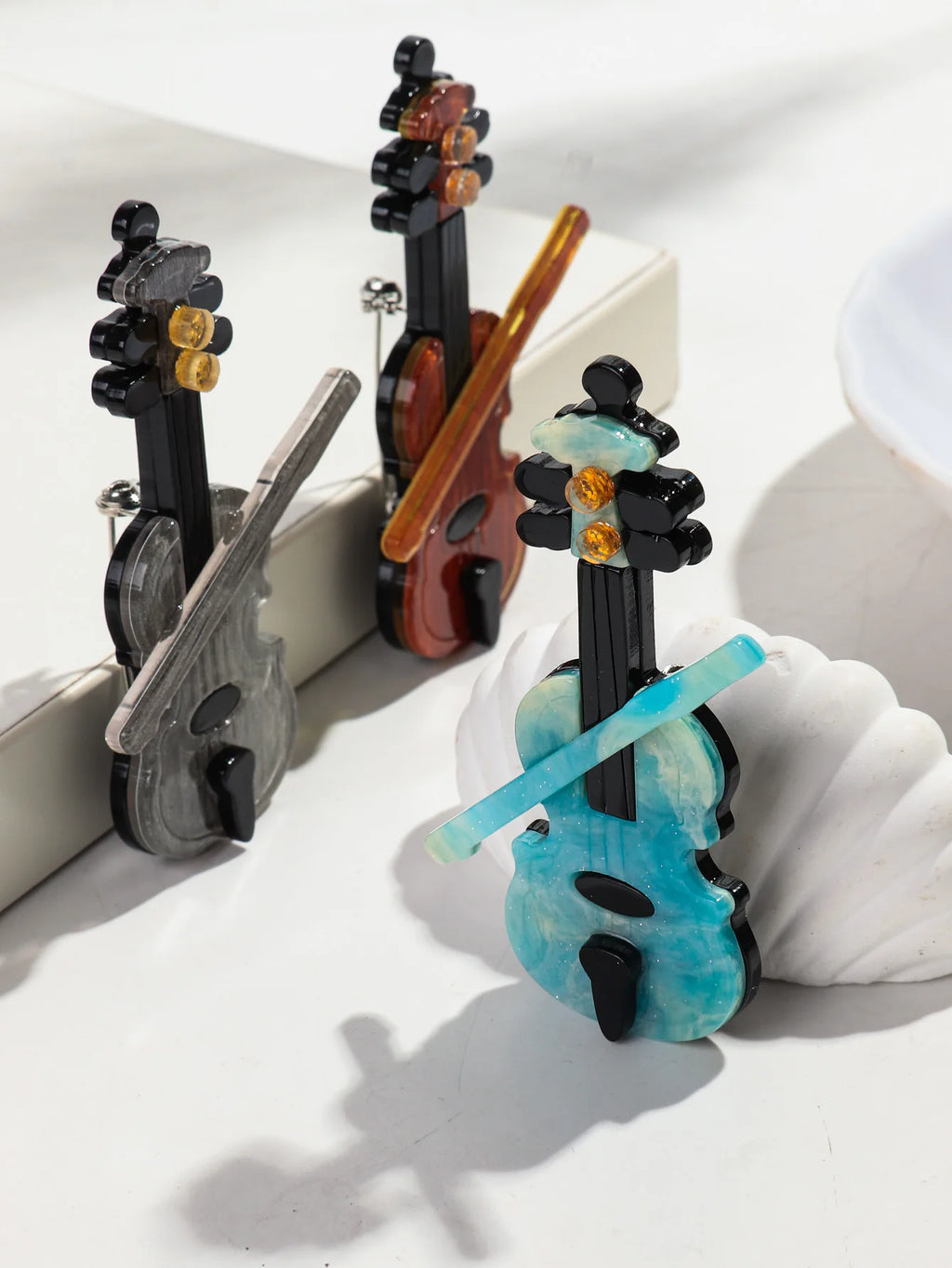 Violin Vibes Pin - 5 colors - Hello Baabs LLC 