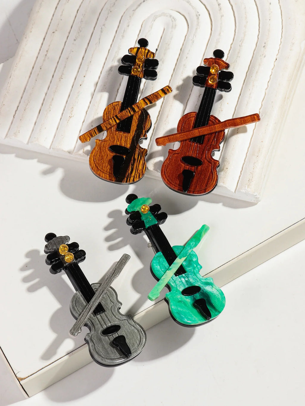 Violin Vibes Pin - 5 colors - Hello Baabs LLC 