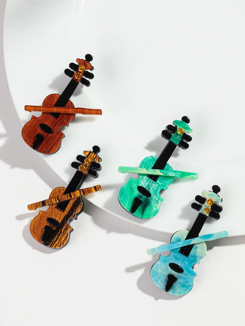 Violin Vibes Pin - 5 colors - Hello Baabs LLC 