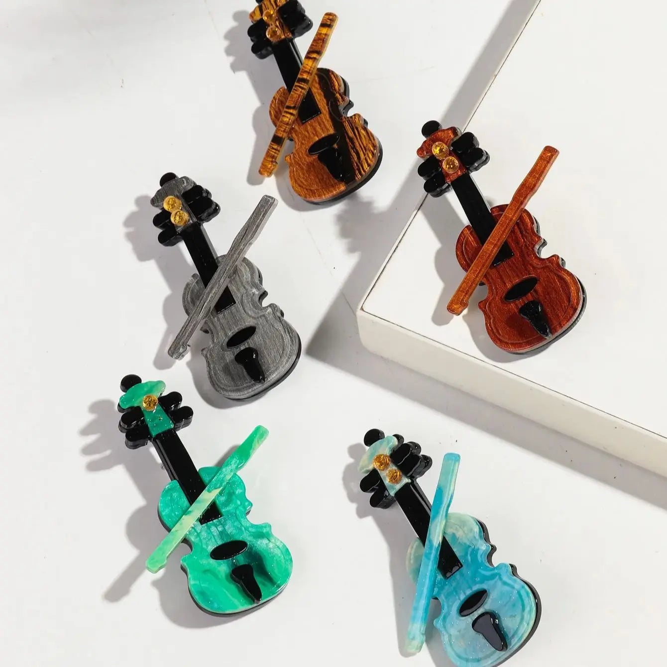 Violin Vibes Pin - 5 colors - hello baabs 