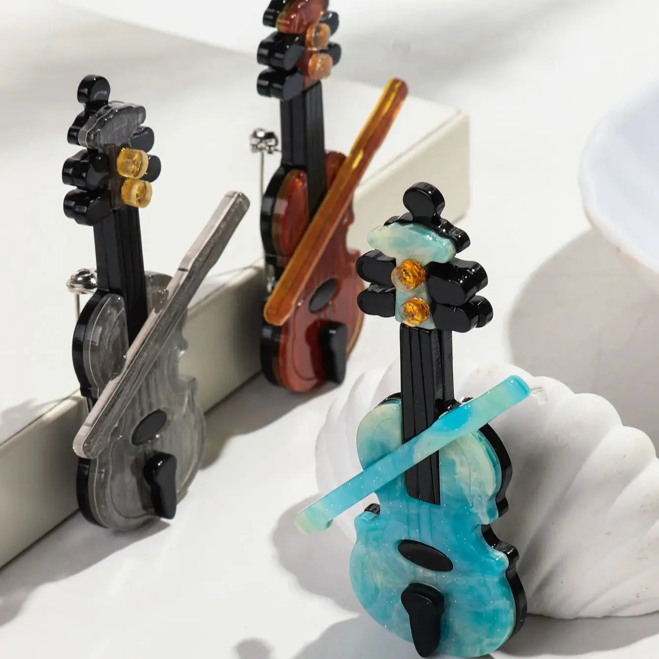 Violin Vibes Pin - 5 colors - hello baabs 