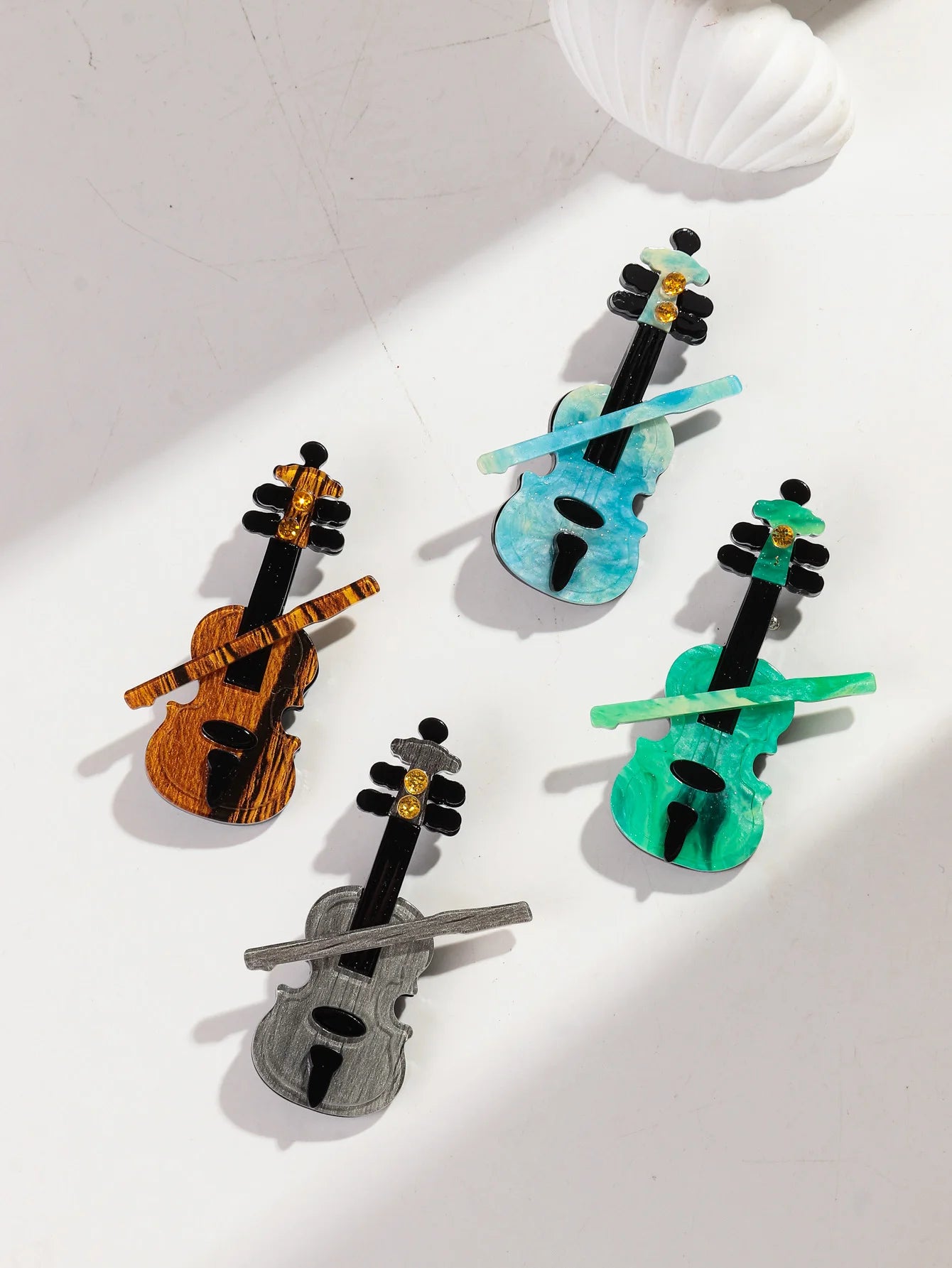 Violin Vibes Pin - 5 colors - hello baabs 