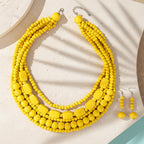 Vivid Spirit Necklace & Earrings Set - 6 colors - Hello Baabs