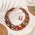 Vivid Spirit Necklace & Earrings Set - 6 colors - Hello Baabs