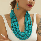 Vivid Spirit Necklace & Earrings Set - 6 colors - hello baabs 
