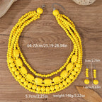 Vivid Spirit Necklace & Earrings Set - 6 colors - hello baabs 