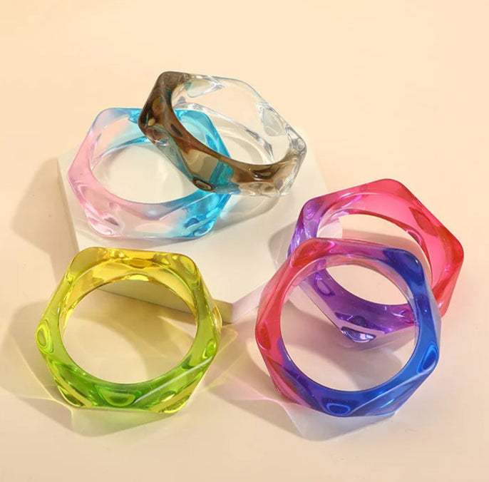 Vivid Verve Bangles (2.52" diameter) - 4 colors - hello baabs 