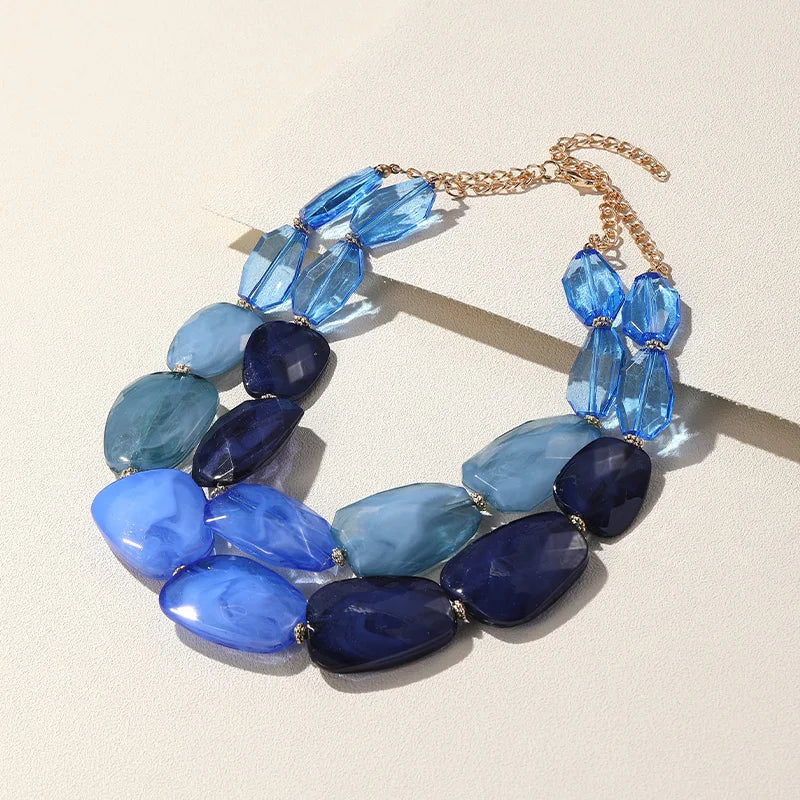 Vivid Verse Necklace Blue