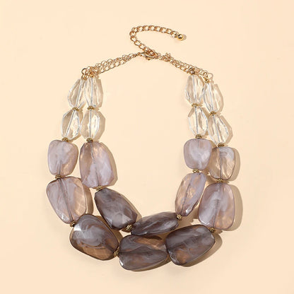 Vivid Verse Necklace Brownish Grey