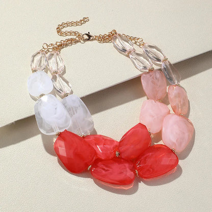 Vivid Verse Necklace Coral Pink