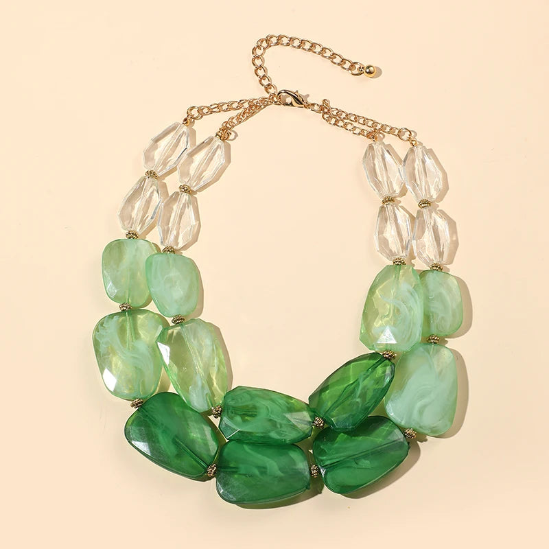 Vivid Verse Necklace Green