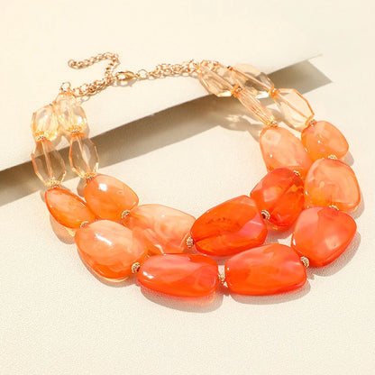 Vivid Verse Necklace Orange