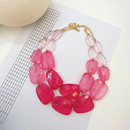Vivid Verse Necklace Pink