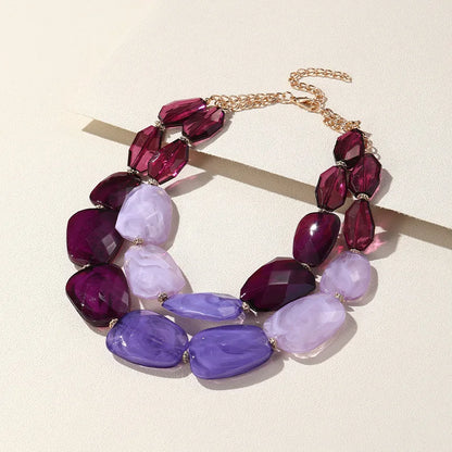 Vivid Verse Necklace Purple