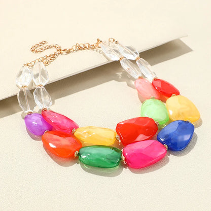 Vivid Verse Necklace Rainbow