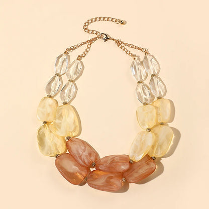 Vivid Verse Necklace Tan Beige