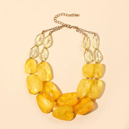 Vivid Verse Necklace Yellow