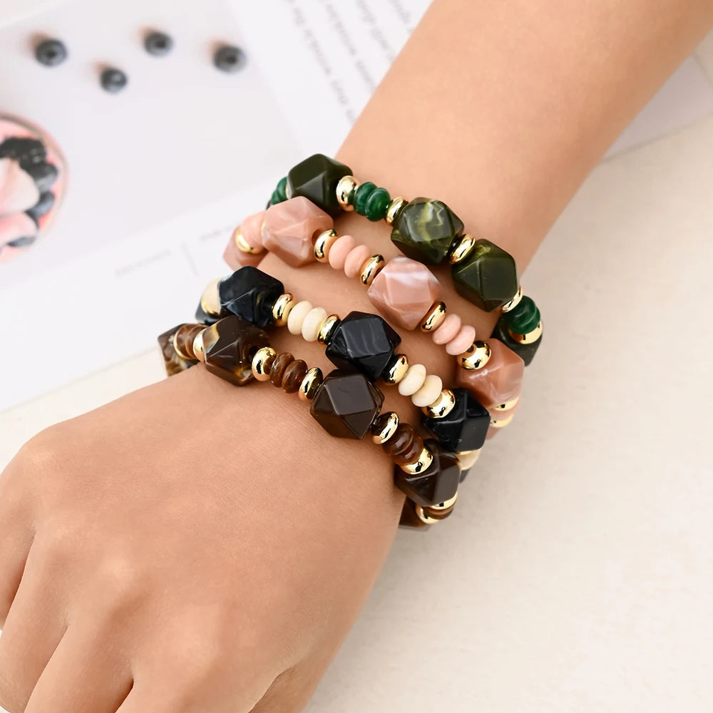 Wander Shape Stretch Bracelet - 7 colors - hello baabs 