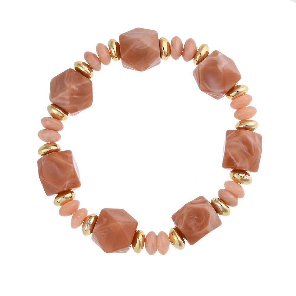 Wander Shape Stretch Bracelet - 7 colors - hello baabs 