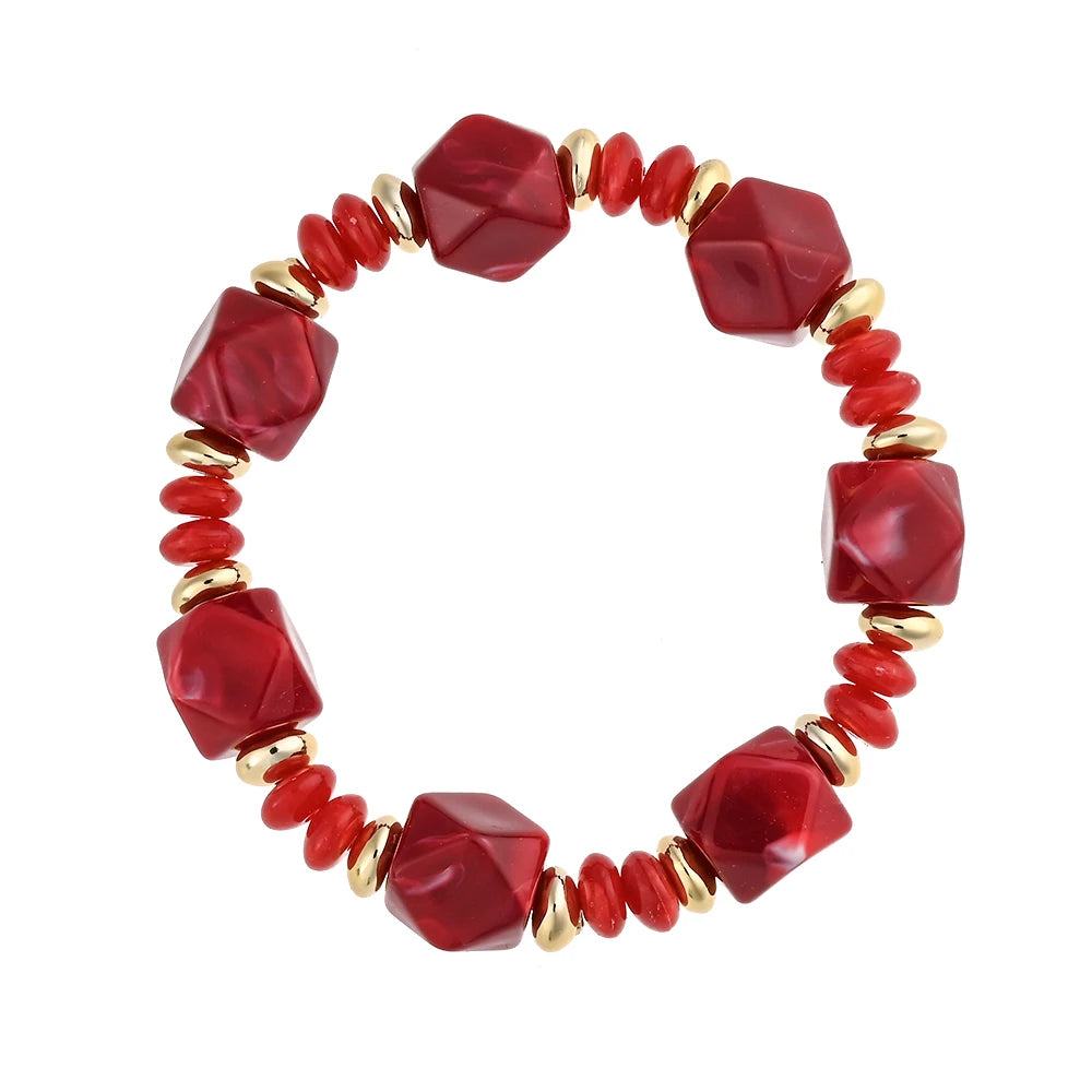 Wander Shape Stretch Bracelet - 7 colors - hello baabs 