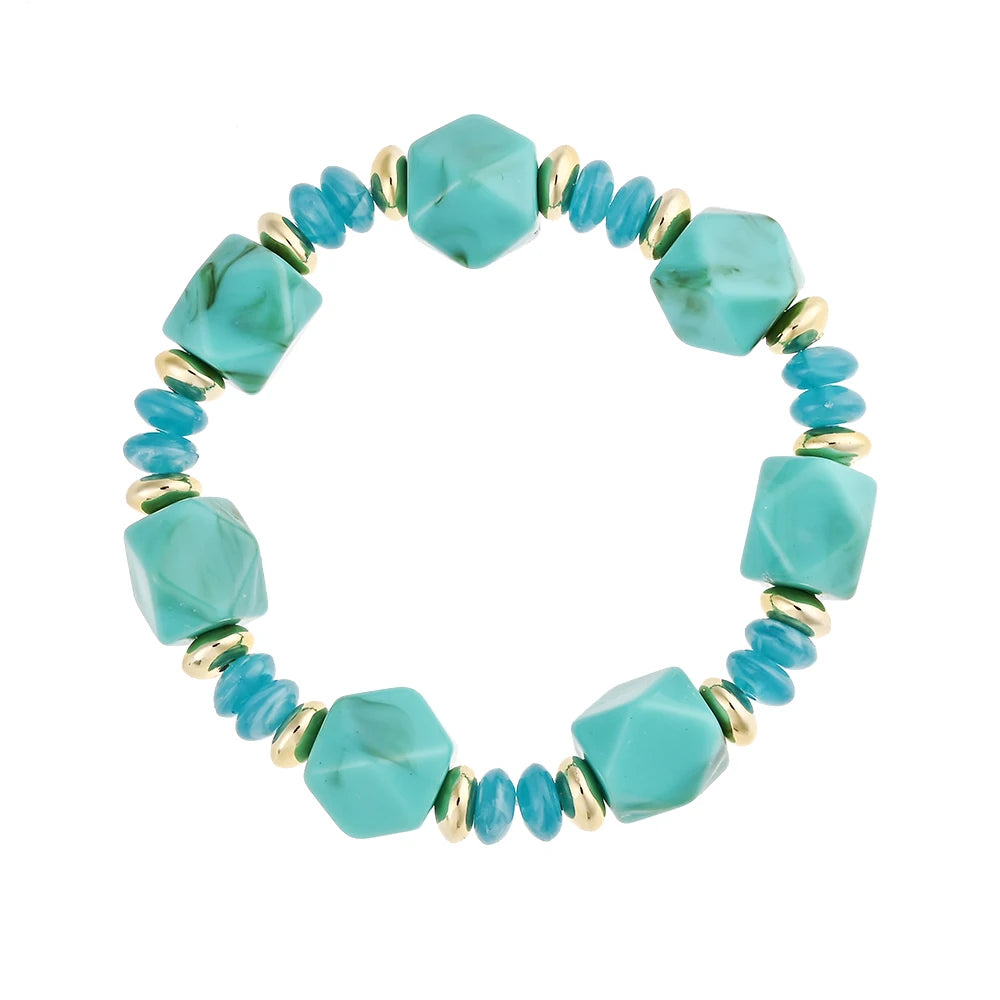 Wander Shape Stretch Bracelet - 7 colors - hello baabs 