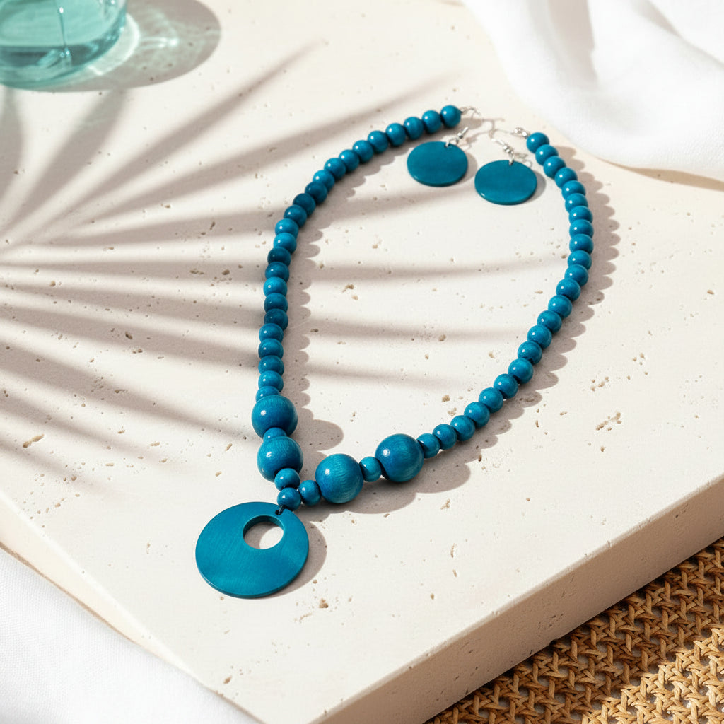Wanderwood Harmony Necklace & Earrings Set - 6 colors - Hello Baabs
