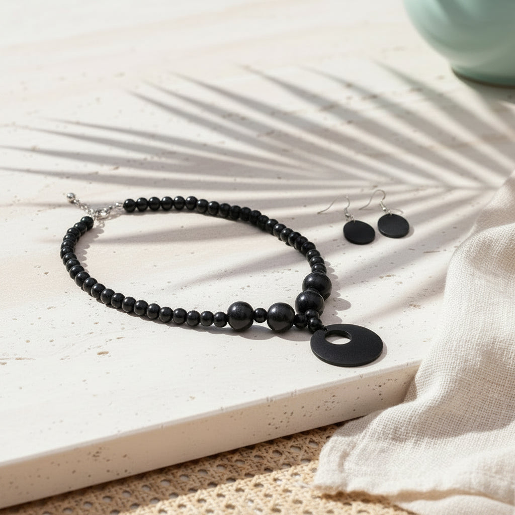 Wanderwood Harmony Necklace & Earrings Set - 6 colors - Hello Baabs