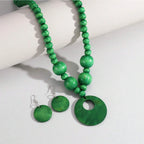 Wanderwood Harmony Necklace & Earrings Set - 6 colors - hello baabs 