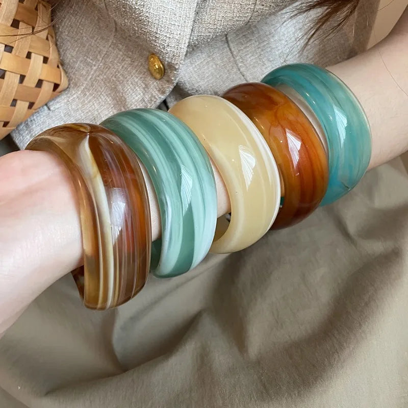 Wave Muse Bangles (2.64" diameter) - 5 colors - hello baabs 
